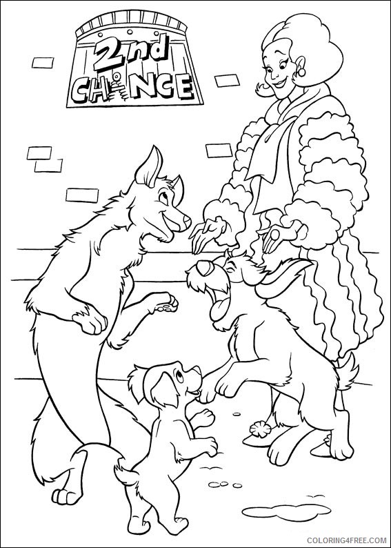 102 Dalmatians Coloring Pages Printable Coloring4free
