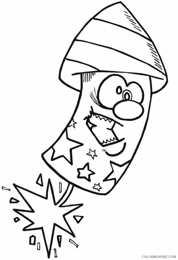 4th of july coloring pages american fireworks Coloring4free