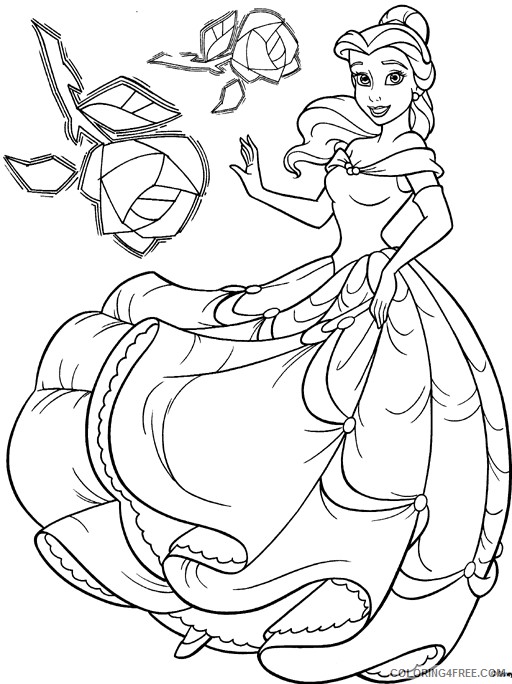 Beauty and the Beast Coloring Pages Printable Coloring4free