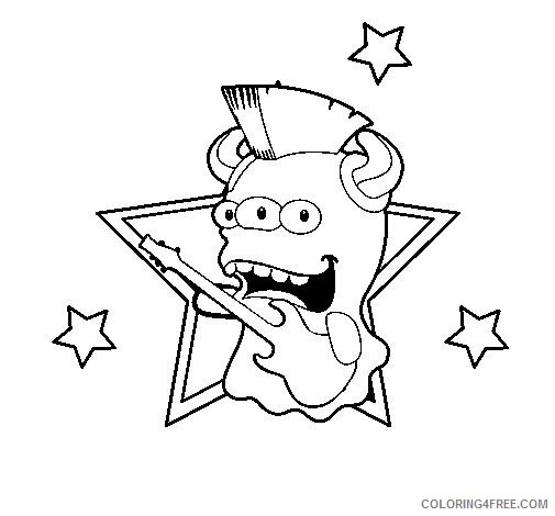Boo Monsters Coloring Pages Printable Coloring4free