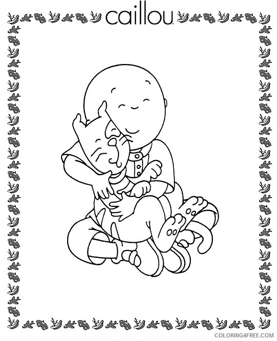 Caillou Coloring Pages Printable Coloring4free