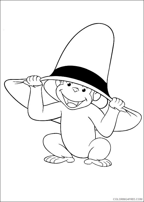 Curious George Coloring Pages Printable Coloring4free