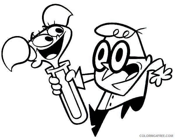 Dexters Laboratory Coloring Pages Printable Coloring4free