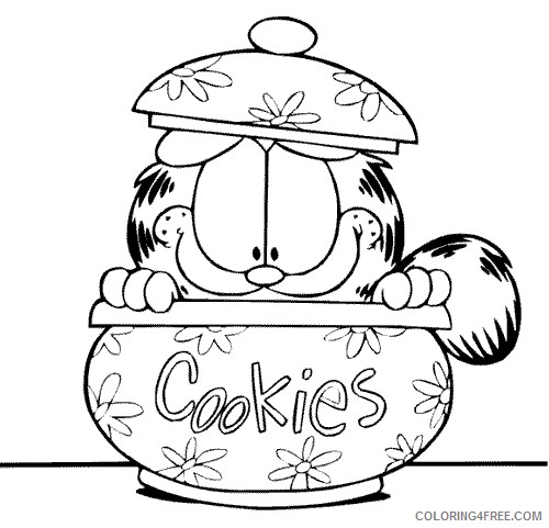 Garfield Coloring Pages Printable Coloring4free