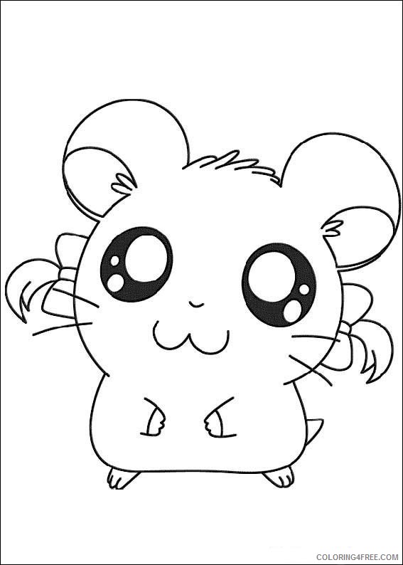Hamtaro Coloring Pages Printable Coloring4free