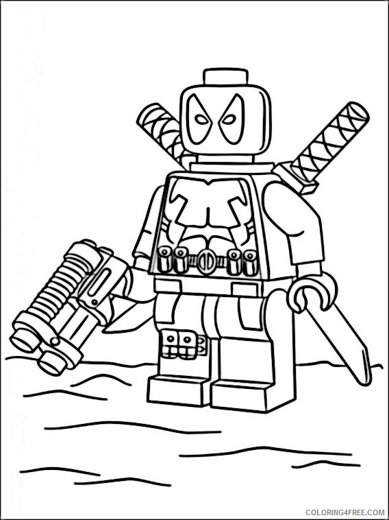 Lego Marvel Super Heroes Coloring Pages Printable Coloring4free