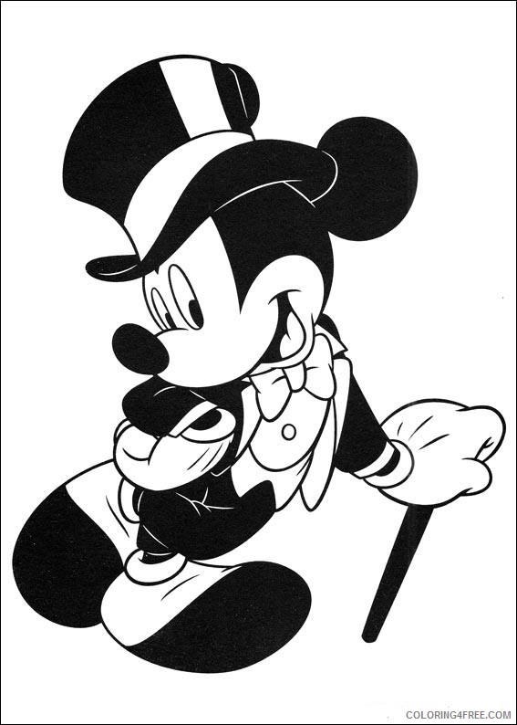 Mickey Mouse Coloring Pages Printable Coloring4free
