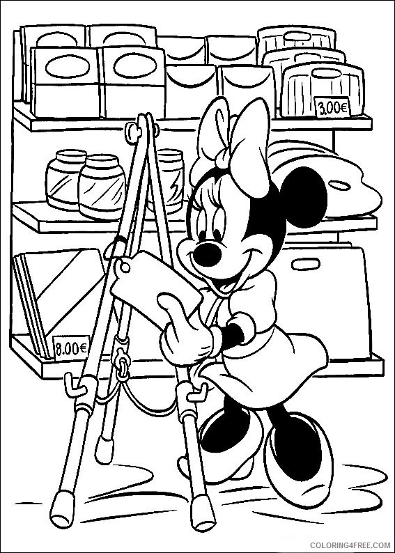 Minnie Mouse Coloring Pages Printable Coloring4free