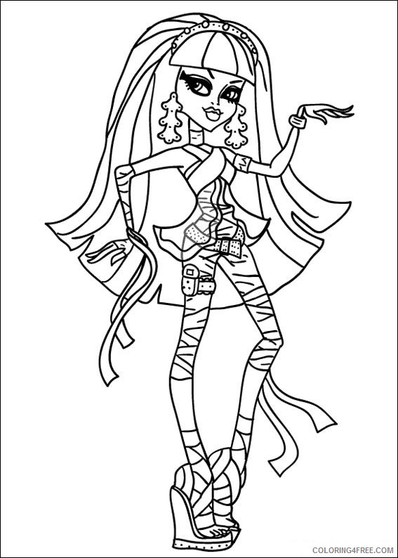 Monster High Coloring Pages Printable Coloring4free
