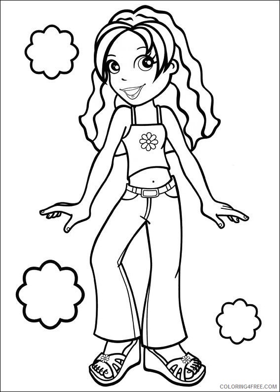 Polly Pocket Coloring Pages Printable Coloring4free