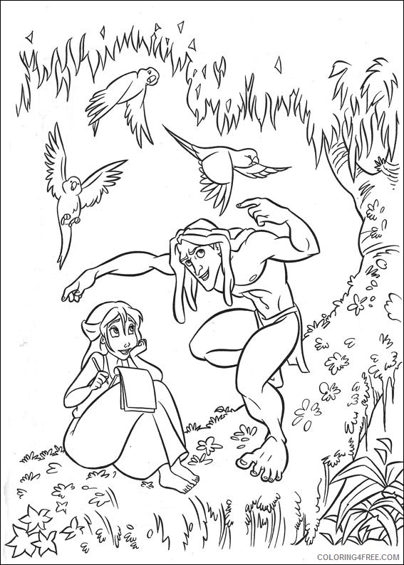 Tarzan Coloring Pages Printable Coloring4free