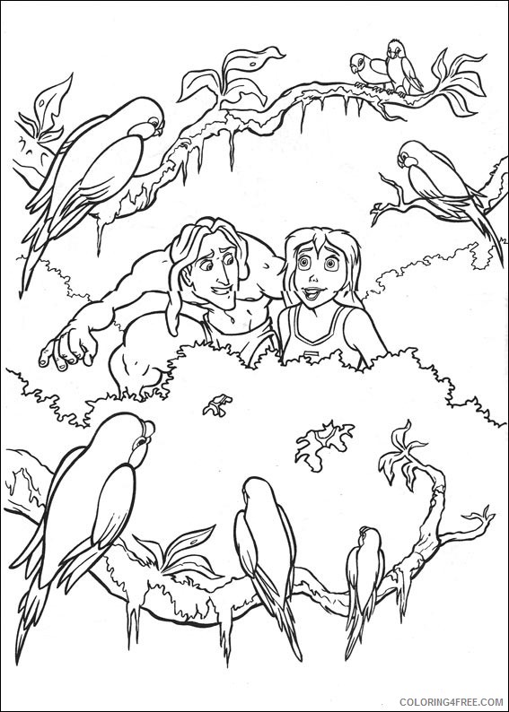 Tarzan Coloring Pages Printable Coloring4free