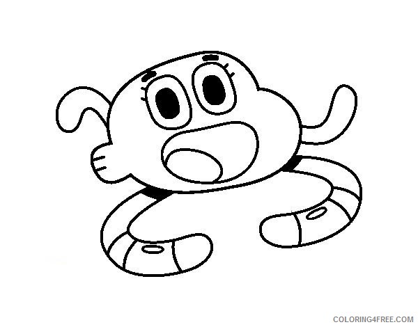 The Amazing World of Gumball Coloring Pages Printable Coloring4free