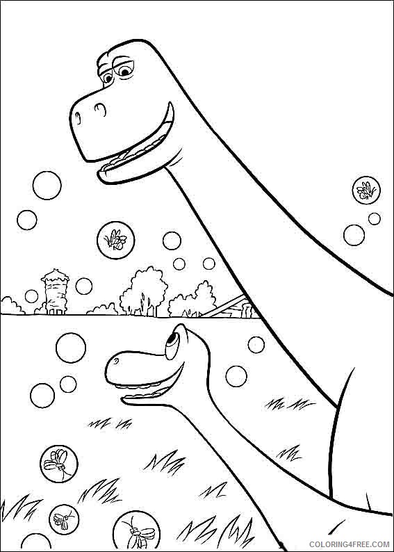 The Good Dinosaur Coloring Pages Printable Coloring4free