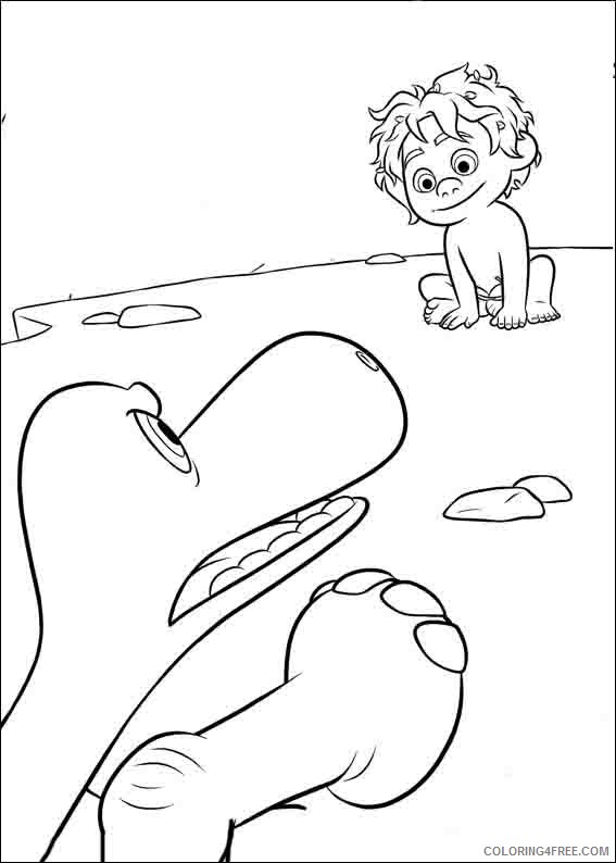 The Good Dinosaur Coloring Pages Printable Coloring4free