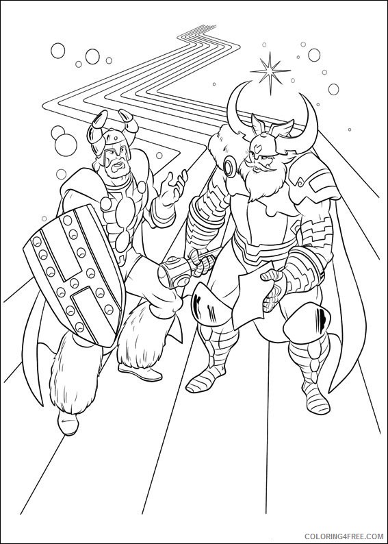 Thor Coloring Pages Printable Coloring4free