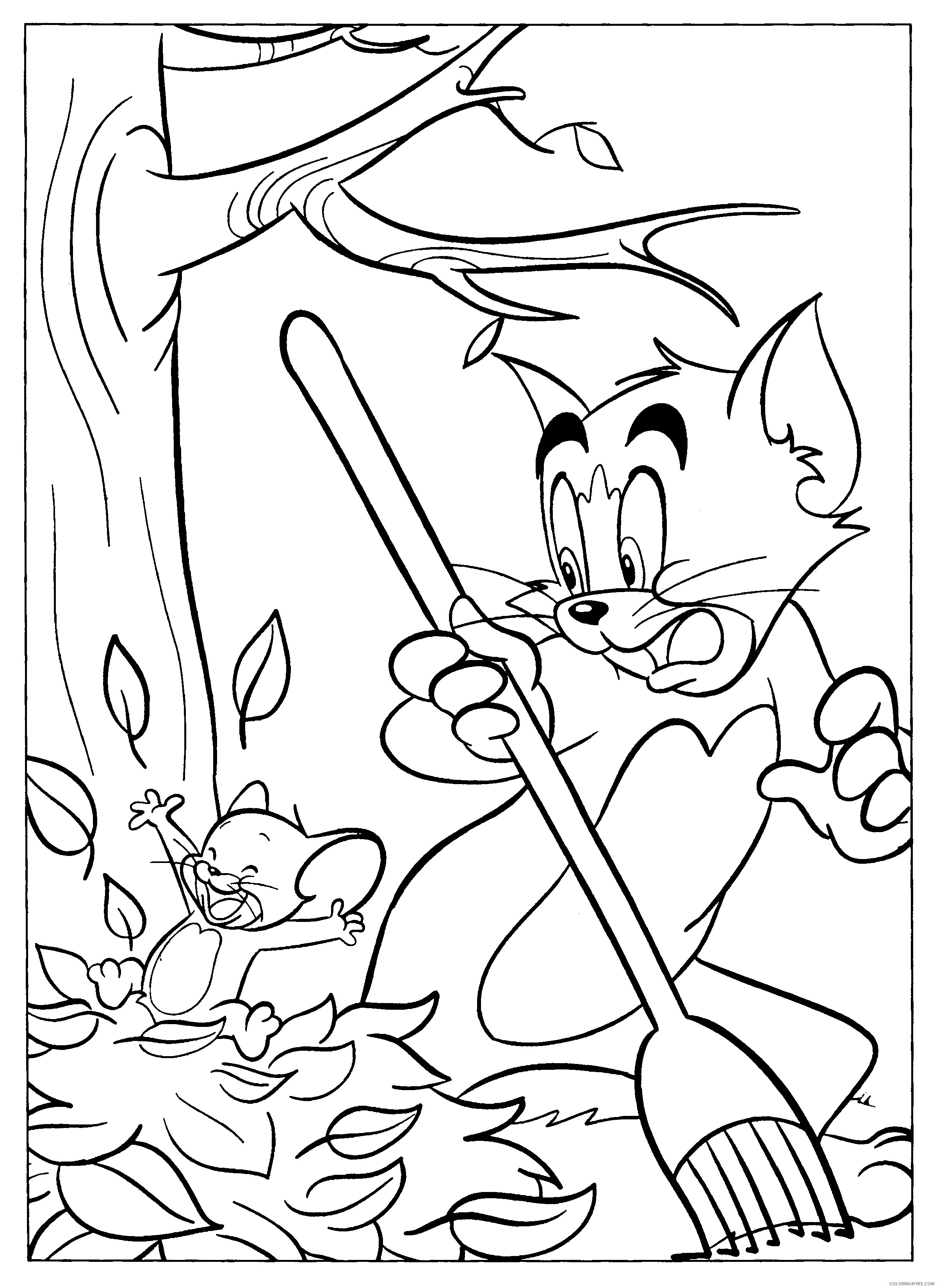 Tom and Jerry Coloring Pages Printable Coloring4free