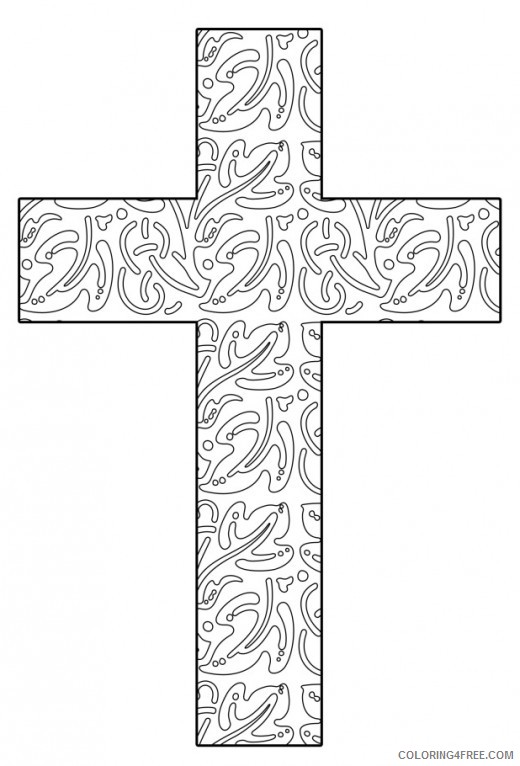 abstract cross coloring pages for adults Coloring4free