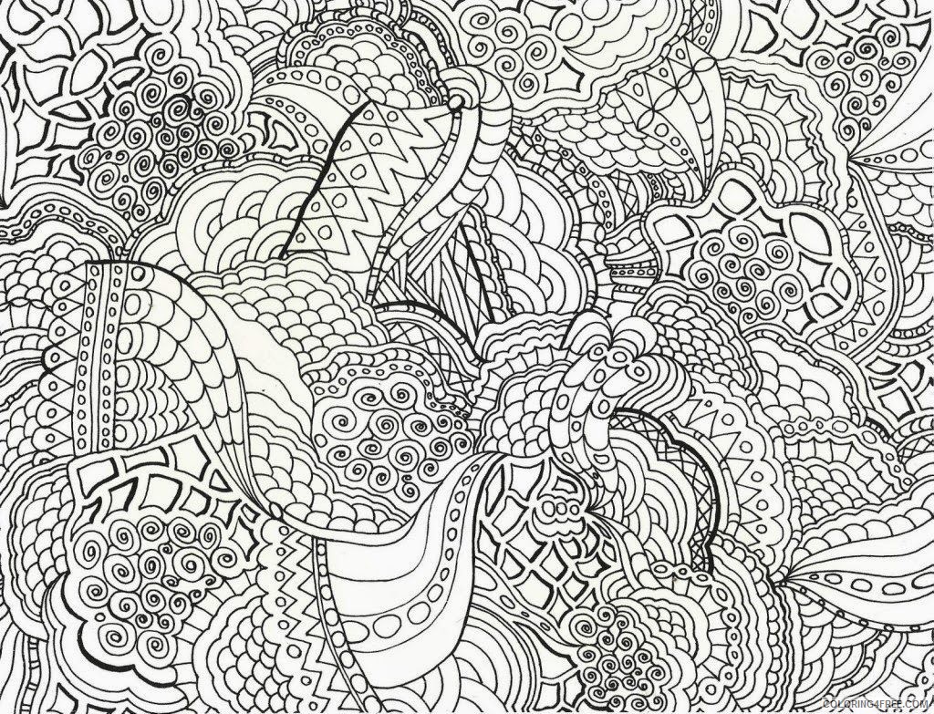 abstract hard coloring pages printable Coloring4free