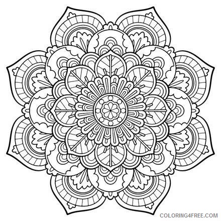 adult coloring pages beautiful flower Coloring4free