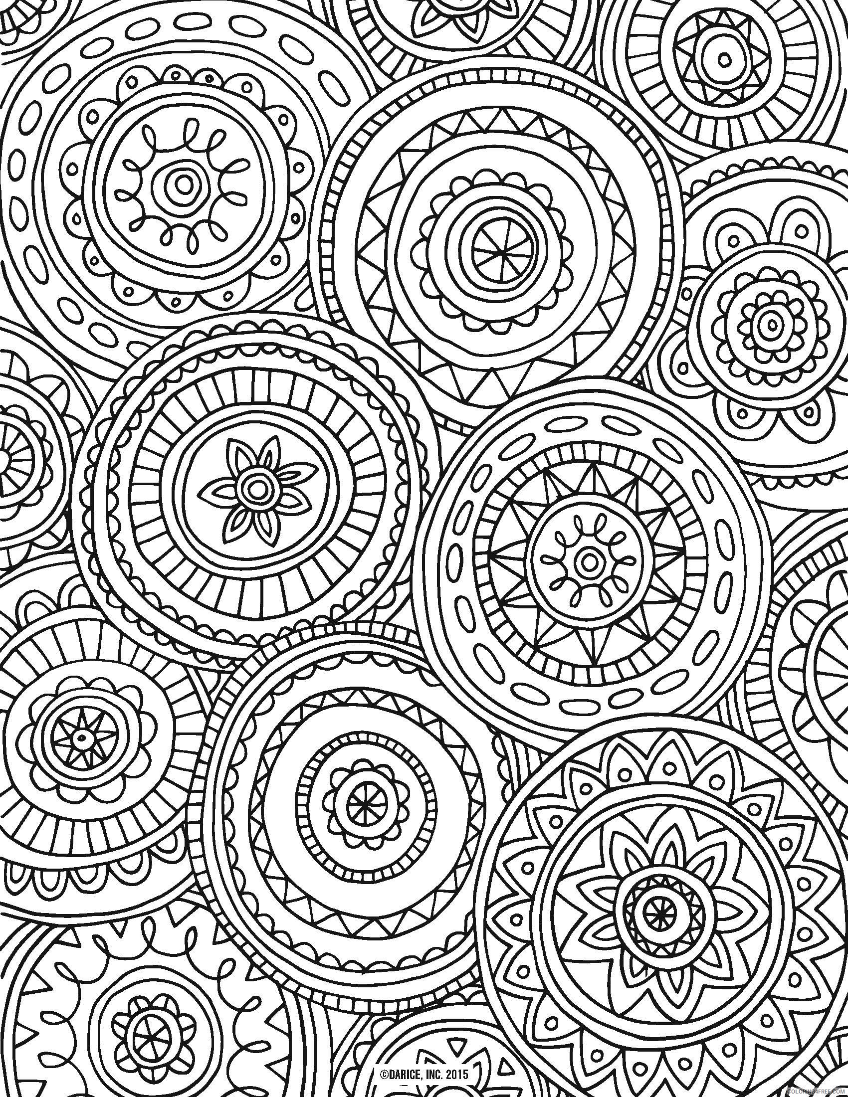 adult coloring pages circled mandala Coloring4free