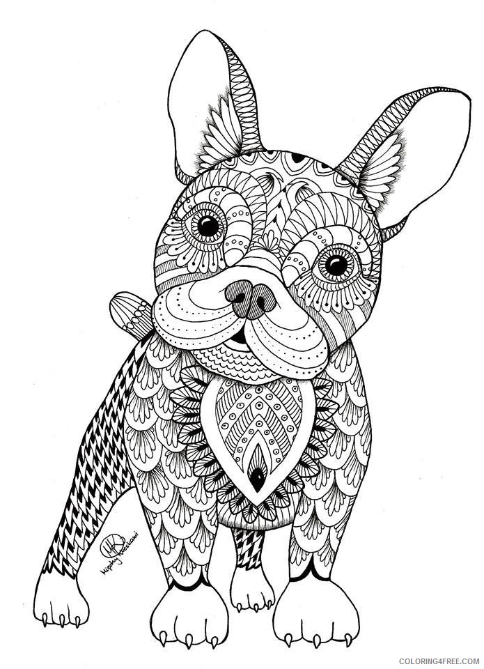 adult coloring pages puppy cute Coloring4free