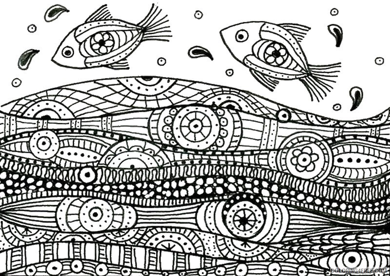 adult coloring pages sea fish Coloring4free