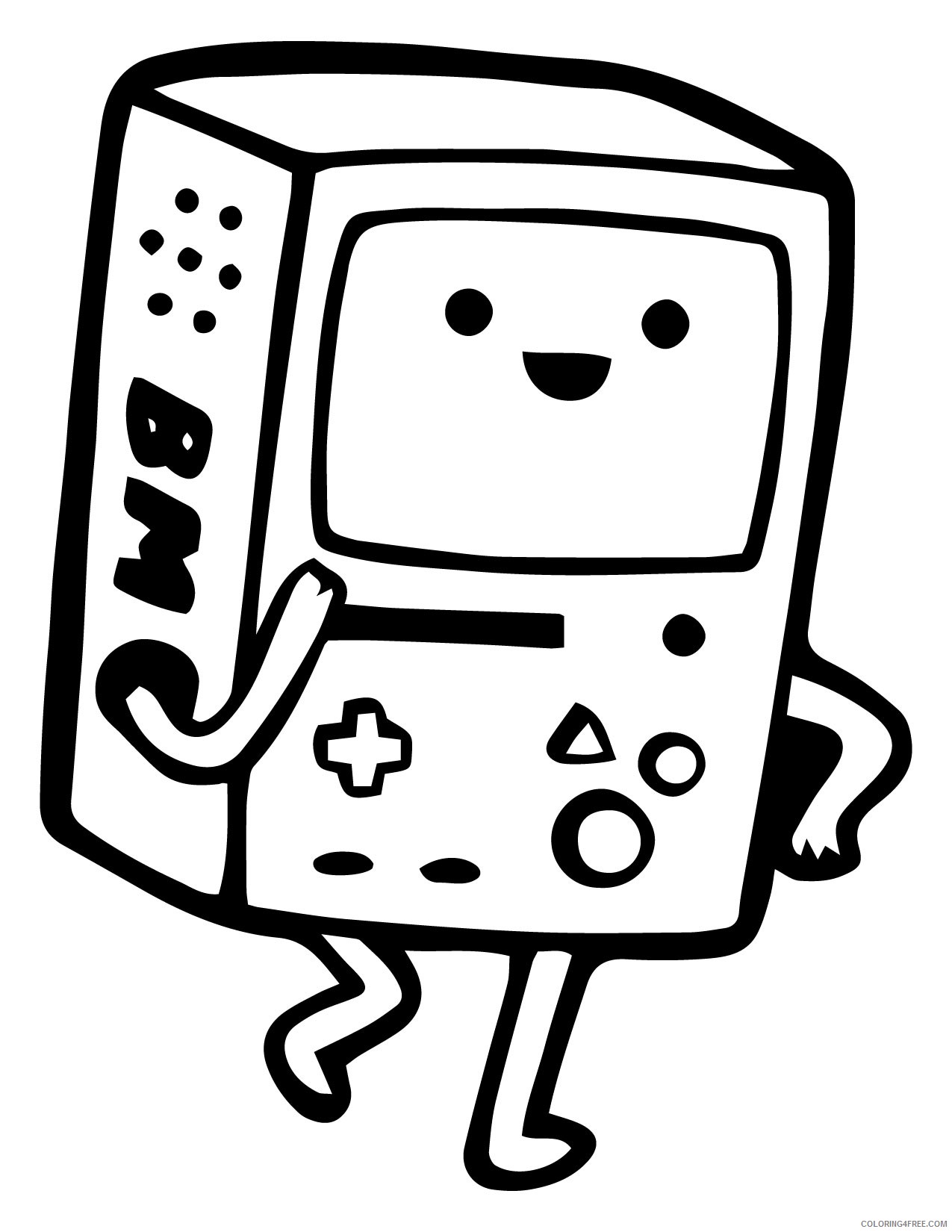 adventure time coloring pages beemo Coloring4free