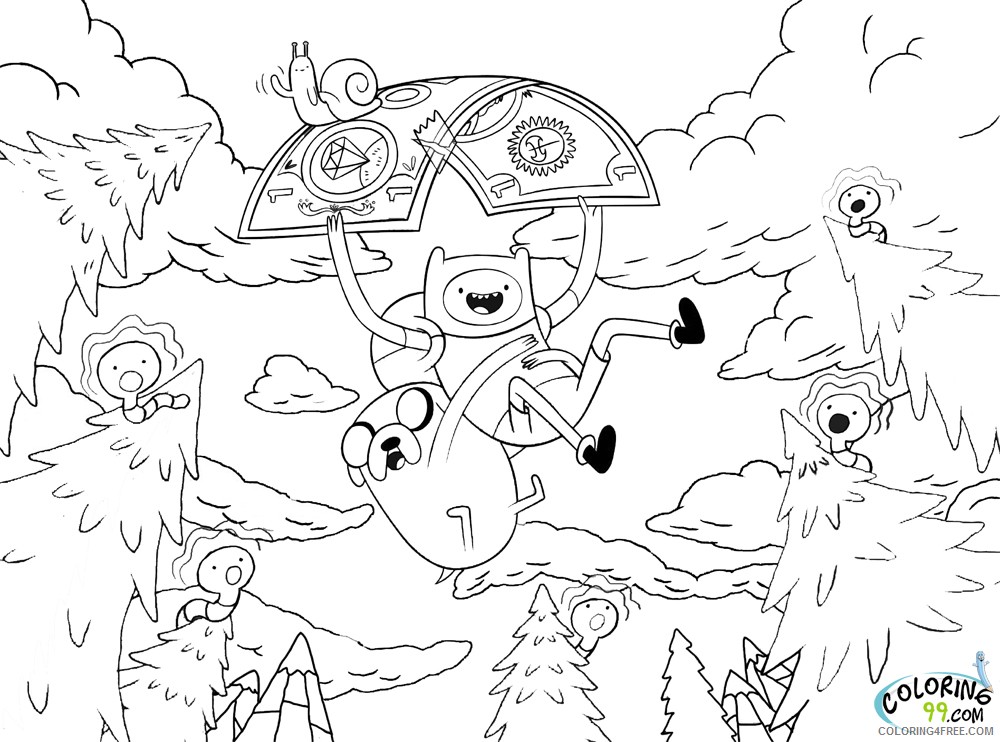 adventure time coloring pages cartoon network Coloring4free