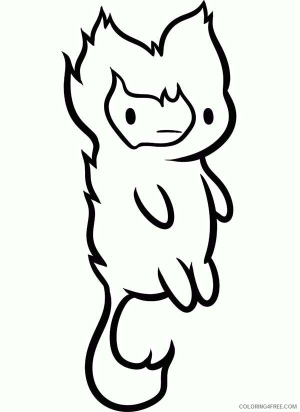 adventure time coloring pages flambo Coloring4free