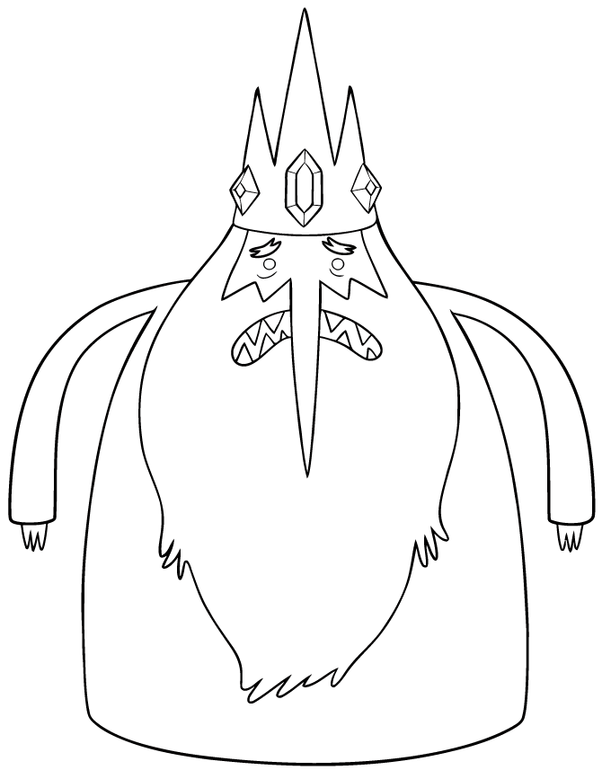 adventure time coloring pages ice king Coloring4free