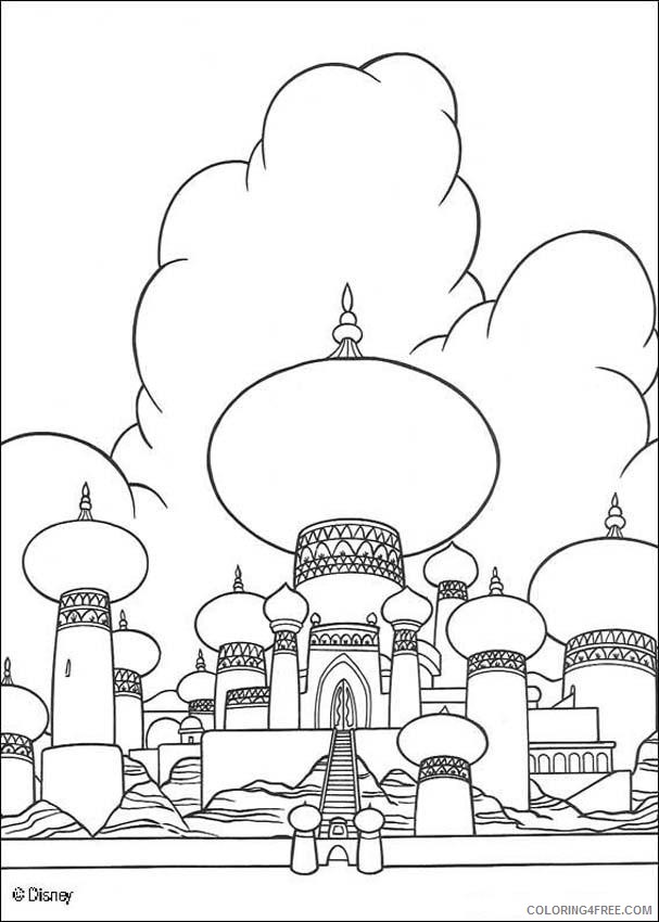 aladdin coloring pages sultan palace Coloring4free