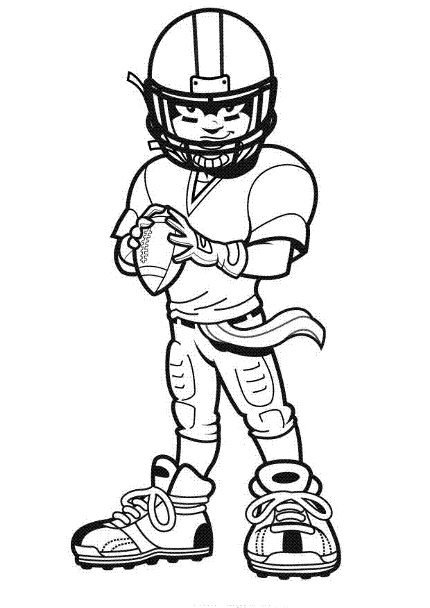 american football player coloring pages Coloring4free