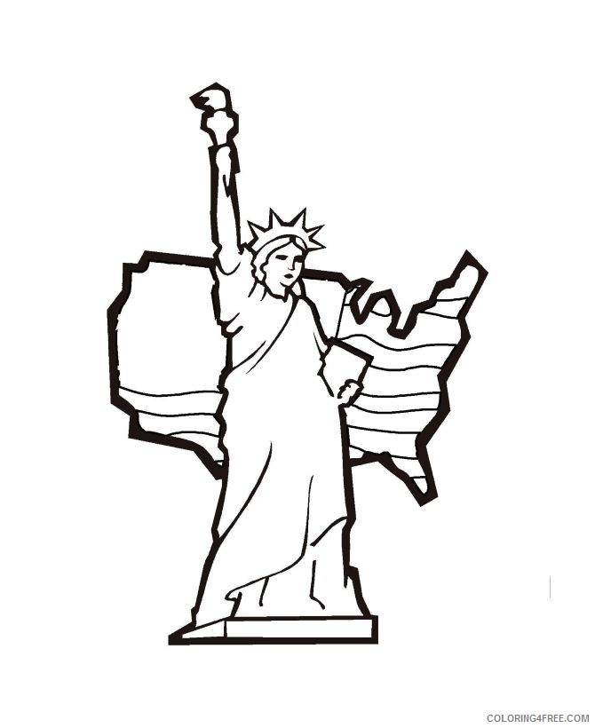 american statue of liberty coloring pages Coloring4free