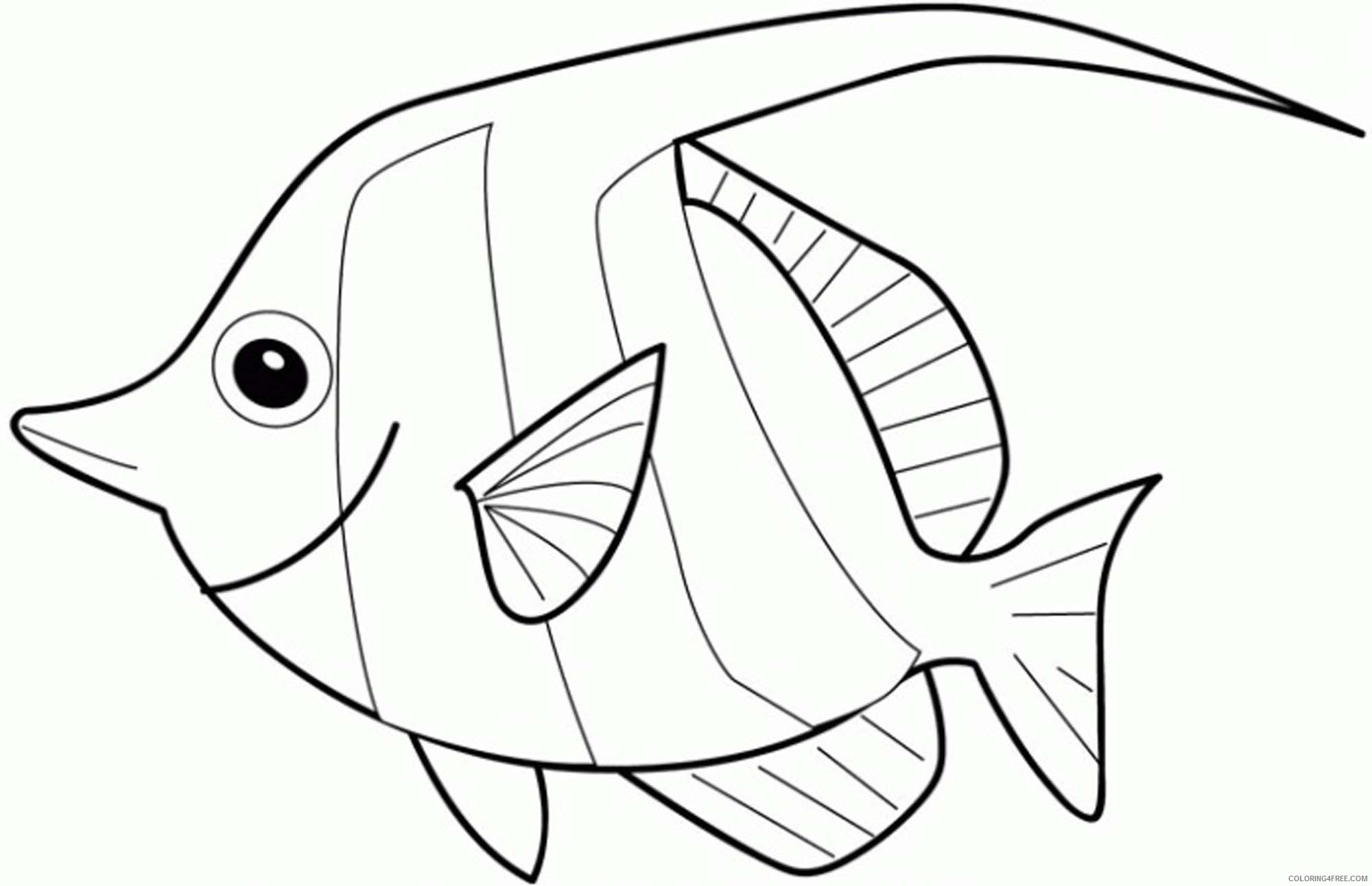 angel fish coloring pages printable Coloring4free