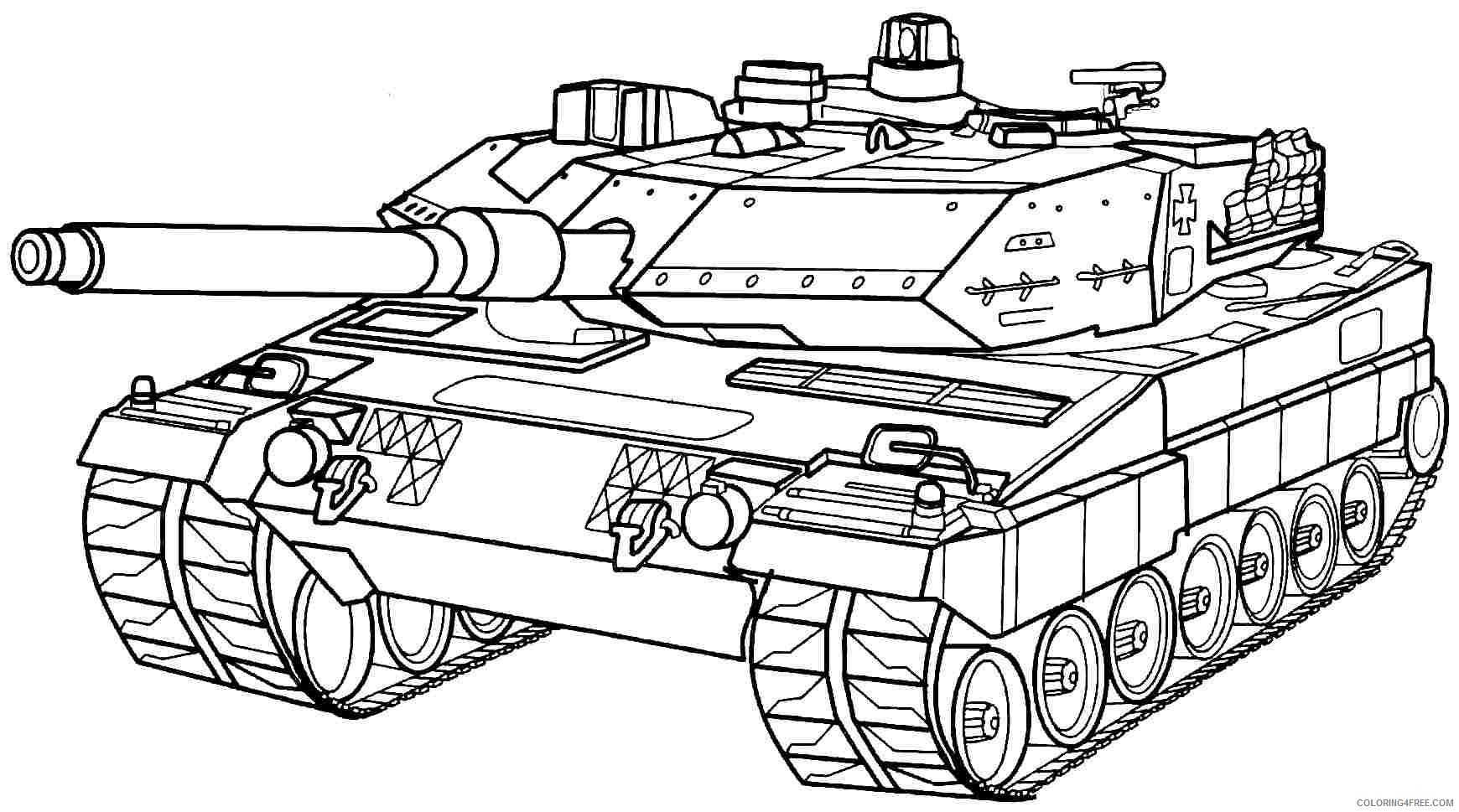 army coloring pages military tank Coloring4free