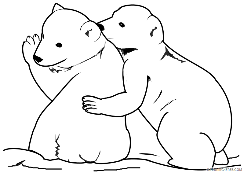 baby polar bear coloring pages Coloring4free