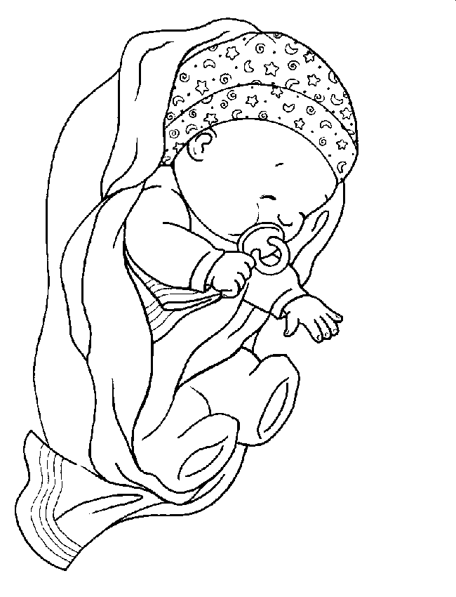 baby sleeping coloring pages Coloring4free