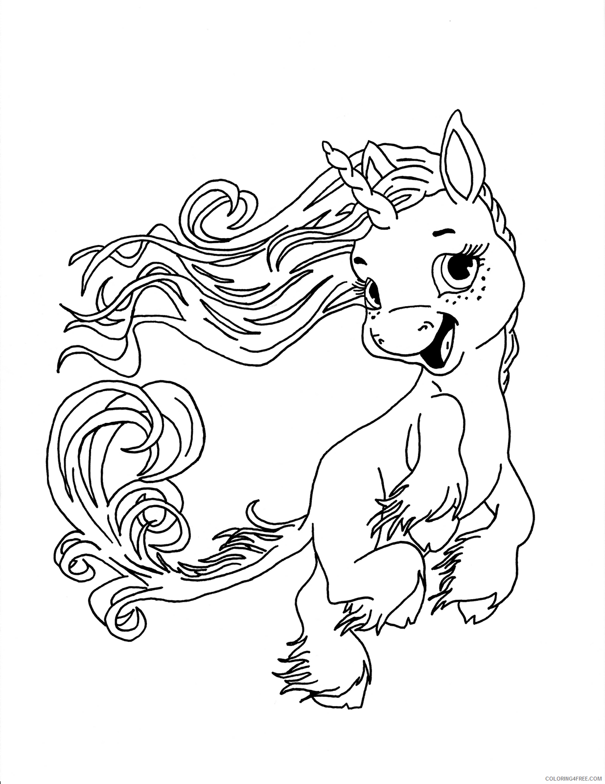 baby unicorn coloring pages for kids Coloring4free
