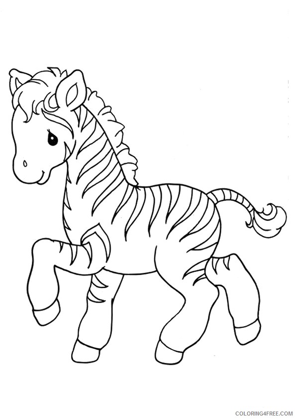 baby zebra coloring pages for kids Coloring4free