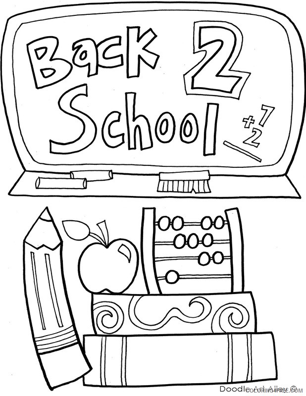 back to school coloring pages for second grade Coloring4free