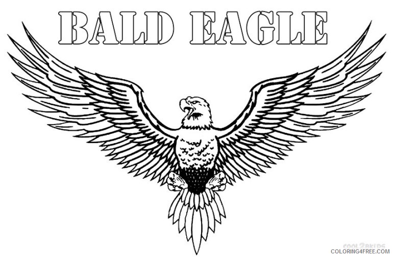 bald eagle coloring pages wingspan Coloring4free