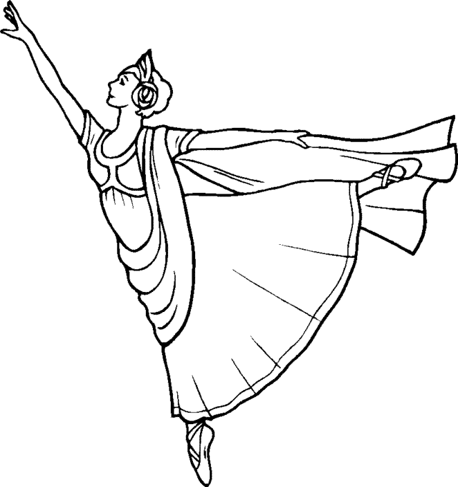 ballerina coloring pages free printable Coloring4free