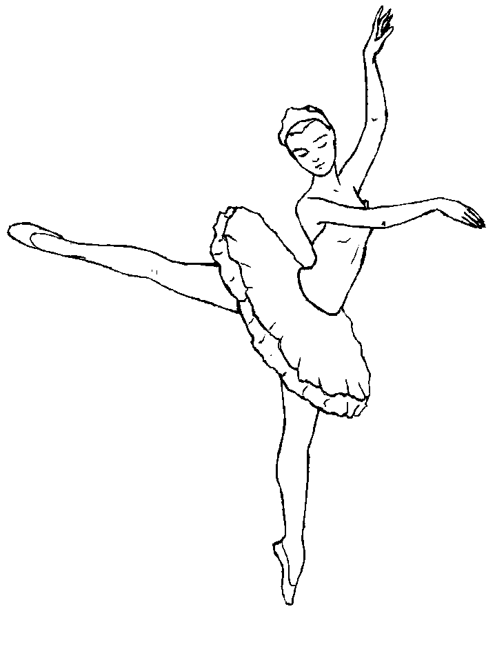 ballet coloring pages free to print Coloring4free