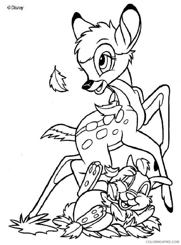 bambi and thumper coloring pages Coloring4free