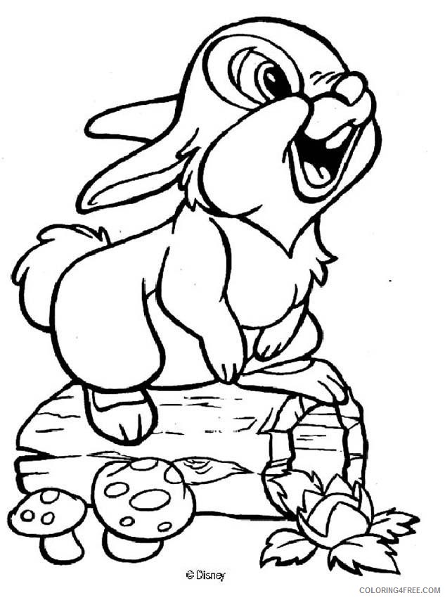 bambi coloring pages thumper Coloring4free