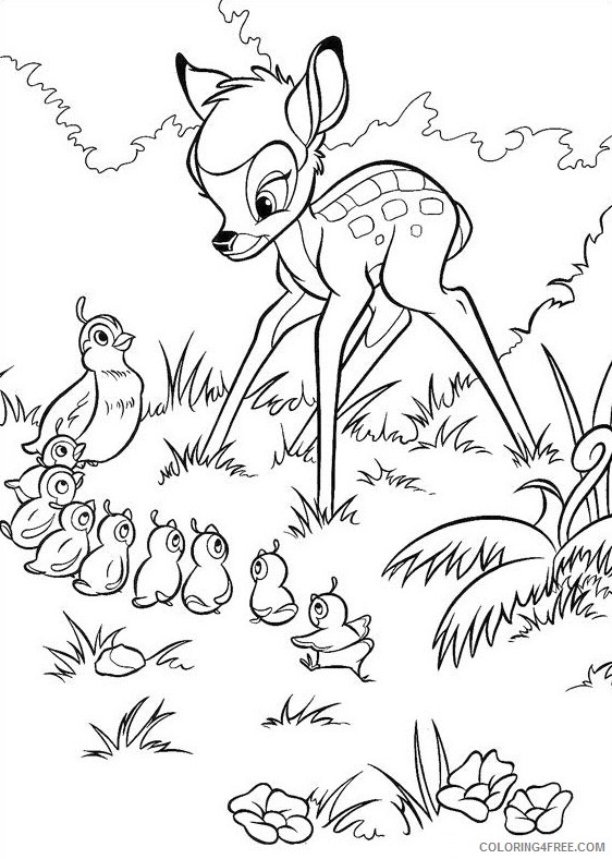 bambi coloring pages to print Coloring4free