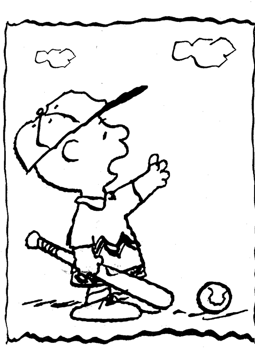 baseball coloring pages cartoon Coloring4free