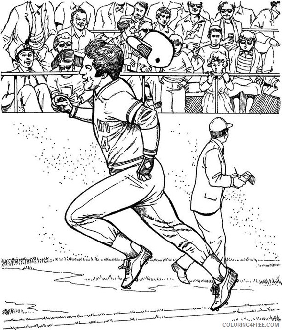 baseball coloring pages printable Coloring4free