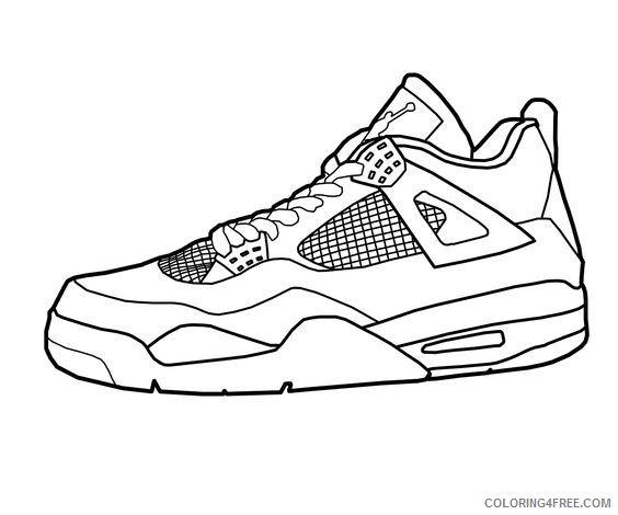 basketball coloring pages shoes Coloring4free